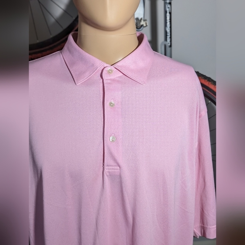 Peter Millar Summer Comfort Polo Mens‎ XL 100% Polyester Short Sleeves Sh…